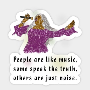 People are like music Sticker